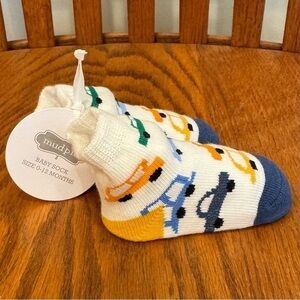🌈 6/$60, NWT, Mudpie, 0-12 months, Socks, One Pair, Car Theme
